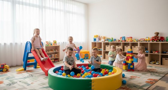 Детская площадка, комната